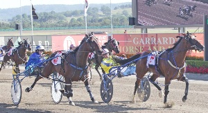 Have Faith In Me in the Purdon blue overhauls Lennytheshark at the post to claim the Miracle Mile. 