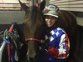 Kate Gath with Star Of Dionysis after its Tabcorp Park Melton win.