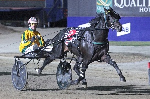 The Storm Inside, driven by Greg Sugars, wins the Australian Pacing Gold final.