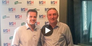 Michael Felgate and Dale Monteith in the RSN studio on Wednesday morning. 