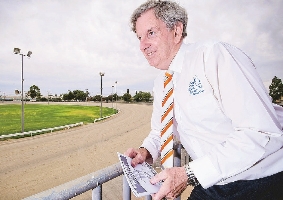 Mildura secretary/manager Mark Kemp overlooking the track. 