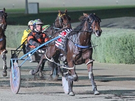 Soho Angel scorches up the straight at Melton to win the Tatlow Stakes. 