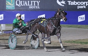 Fergus Schumacher drives Lets Elope to victory, his first city win.