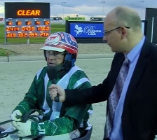 Chris Alford talks to Rob Auber after Morton Plains wins at Melton.