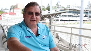 Alan Parker sits in the fraternity stand at the historic Gloucester Park