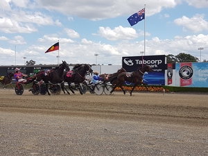 TOO GOOD: Jimmy Brown scores with Blackbird Power at Menangle today.