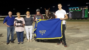 2017 Star Trek Final winner Whittaker with connections at Paceway Bathurst last Wednesday.