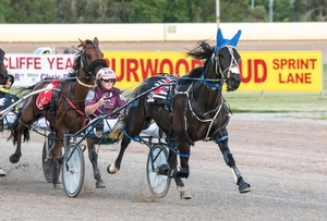 ON FIRE: Narissa McMullen drove two winners at Redcliffe on Wednesday to give Queensland the lead in the 2017 AYDC. 