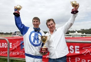 Brothers Daryl (left) and Glenn Douglas have won Victoria's driving and training premierships