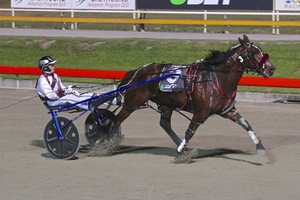 Runaway: Let It Ride blitzes his rivals in the UBET Blacks A Fake QPC at Albion Park