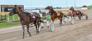 It was a big moment for the Peter Bullock stable at Gold Crown Paceway on Monday when landing a trifecta in one race and training a double at the meeting.