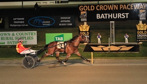 Christiano Rose made an impression when winning at Gold Crown Paceway on Wednesday.