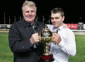 Shannon McLean (right) and father Rick are hoping to celebrate more success with Broadways Best in the Vicbred 3YO Fillies Final