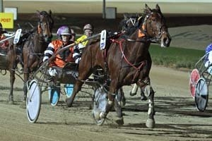 Christian Melody careers away from her rivals in the Breeders Crown Mares FFA