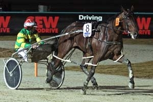 Maffioso and Chris Alford coast home in their Breeders Crown heat