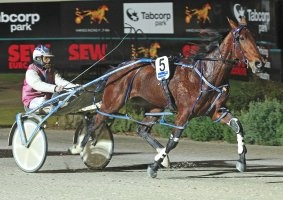 Make Mine Cullen claimed the Victorian mares Triple Crown at Tabcorp Park on Friday night