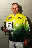 Chris Lewis in the Australian colours