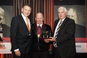 2011 Gordon Rothacker Medallist, Ted Demmler with HRV Chairman Ken Latta (left) and last year's winner Arthur Graham (right)