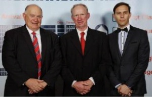 Australia's World Drivers Championship Representative Neil Day pictured with Geoff Want (HRA) and Sam Nati (HRNSW).