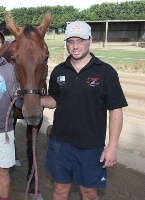 Glen Craven's smart pacer Jilliby Master won by panels today at Stawell trots. 