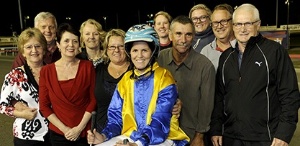 Kiara Davies and the connections of Senator Whitby after a Gloucester Park win last month