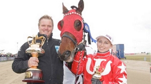 Smile: Will trainer Shane Tritton land his first Grand Circuit victory this Saturday night at Albion Park
