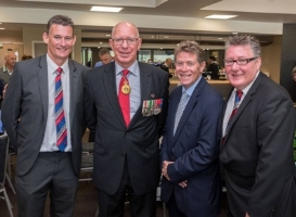 NSWHRC CEO Bruce Christison, His Excellency General The Honourable David Hurley AC DSC (Retd), Governor of New South Wales , HRNSW CEO John Dumesny and NSWHRC?s Steve Wisbey