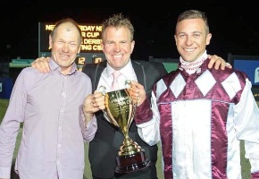 The A-Team: Murray Howard, Cran Dalgety and Dexter Dunn celebrate their Cup success
