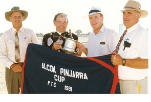 Les Poyser following his success with Keystone Express in the 1991 Pinjarra Cup