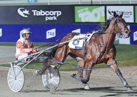 Rebecca Bartley and San Carlo cruise to an easy win at Tabcorp Park Melton. 