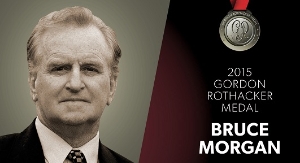 2015 Gordon Rothacker Medal recipient, Bruce Morgan. 