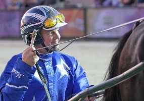 Mark Purdon drove Lazarus to win yesterday's New Zealand Trotting Cup in brilliant fashion. 