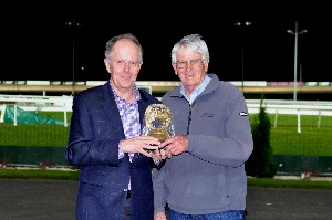 Art Meeker and Dean Cooper, Chairman of Tasracing