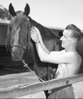 Fred Hough and his champion Frosty Nelson
