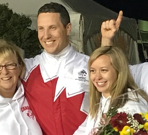 James MacDonald and his wife Jenna after he won the WDC 
