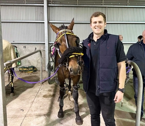 Nathan Leonard with Royal Vincent.