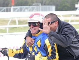 Chris Alford and Dean Braun combined with Unico Crown on Monday at Geelong.