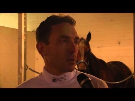 Back To Back: Clint Hall claimed successive WA Pacing Cups with his victory behind My Hard Copy