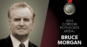 2015 Gordon Rothacker Medal recipient, Bruce Morgan. 